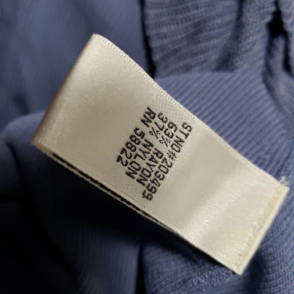 Max Studio Women's size Small Blue Rayon Nylon Knit Wrap Around Dress - Picture 9 of 10